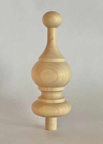 Wood Finial 4-9/16" H Maple Bed Post #3F2T