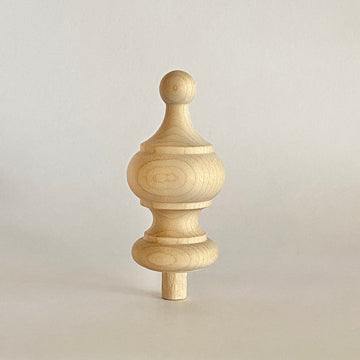 Antique Clock Parts, Clock Finial, Solid Maple, Ready to stain #M3F2