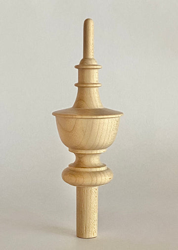 WOOD FINIAL MAPLE CLOCK FINIAL #URN6